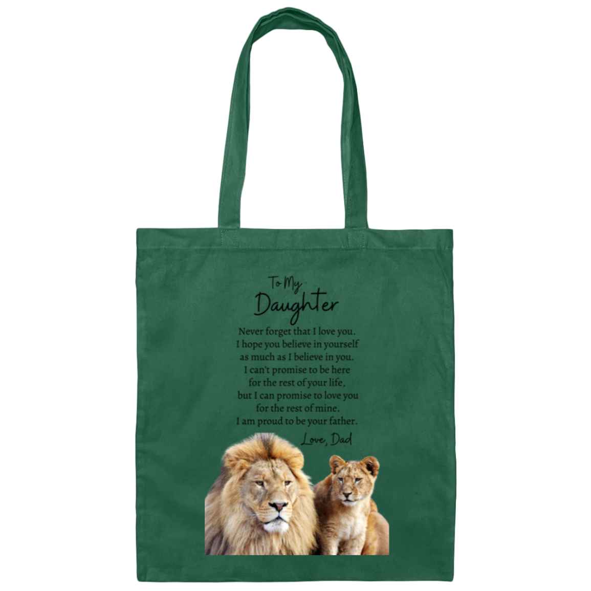 To My Daughter Love Dad | Lion Inspired | Totes or Blanket (Sold separately)