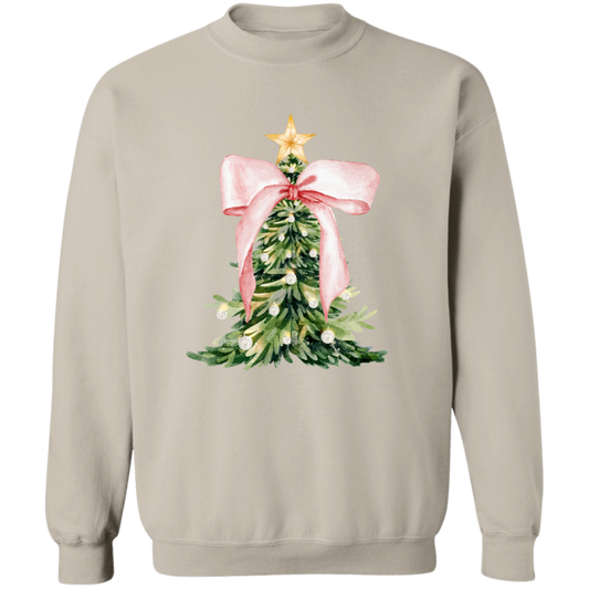 Christmas Tree Pink Bow | Tshirts| Sweatshirt | Hoodie