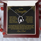 To My Daughter | Forever Love Necklace | Gold Message