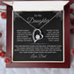 To My Daughter | Forever Love Necklace | Silver Message