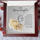 To My Bonus Daughter Love Mom | Forever Love Necklace
