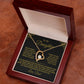 To My Daughter | Forever Love Necklace | Gold Message