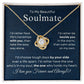 To My Beautiful Soulmate | Love Knot Necklace