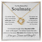 To My Beautiful Soulmate | Love Knot Necklace