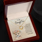 To My Daughter Love Mom | Love Knot Necklace