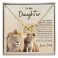 To My Daughter Love Dad | Interlocking Hearts Necklace