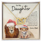 To My Daughter Love Dad | Interlocking Hearts Necklace
