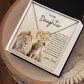 To My Daughter Love Dad | Interlocking Hearts Necklace