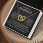 To My Beautiful Soulmate | Interlocking Hearts Necklace