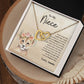To My Niece Love Auntie | Interlocking Hearts Necklace