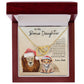 To My Bonus Daughter Love Dad | Interlocking Hearts Necklace