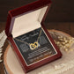 To My Spooky Soulmate | Webs with Firelight | Interlocking Hearts Necklace | Halloween Gift