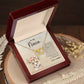 To My Niece Love Auntie | Interlocking Hearts Necklace