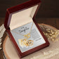 To My Daughter Love Mom | Interlocking Hearts Necklace