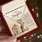 To My Daughter Love Dad | Interlocking Hearts Necklace