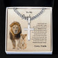 To My Nephew Love Uncle | Cuban Link Chain with Artisan Cross