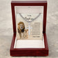 To My Nephew Love Uncle | Cuban Link Chain with Artisan Cross