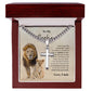 To My Nephew Love Uncle | Cuban Link Chain with Artisan Cross