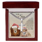 To My Son Love Dad | Cuban Link Chain with Artisan Cross
