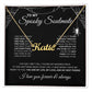 To My Spooky Soulmate | Custom Name Neckace | Halloween Soulmate Gift (black background)