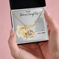 To My Bonus Daughter Love Mom | Custom Name Necklace