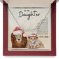 To My Daughter Love Dad | Custom Name Necklace