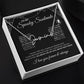 To My Spooky Soulmate | Signature Name Necklace | Halloween Soulmate Gift (black background)