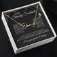 To My Spooky Soulmate | Signature Name Necklace | Halloween Soulmate Gift (black background)