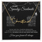 To My Spooky Soulmate | Signature Name Necklace | Halloween Soulmate Gift (black background)