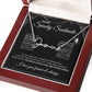 To My Spooky Soulmate | Signature Name Necklace | Halloween Soulmate Gift (black background)