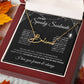 To My Spooky Soulmate | Signature Name Necklace | Halloween Soulmate Gift (black background)