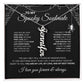 To My Spooky Soulmate | Vertical Name Necklace | Halloween Soulmate Gife (black background)