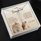 To My Daughter Love Dad | Vertical Name Necklace