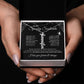 To My Spooky Soulmate | Vertical Name Necklace | Halloween Soulmate Gife (black background)