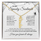 To My Spooky Soulmate | Vertical Name Necklace | Halloween Soulmate Gift (white background)