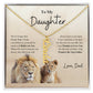 To My Daughter Love Dad | Vertical Name Necklace