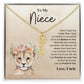 To My Niece Love Uncle | Vertical Name Necklace