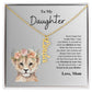 To My Daughter Love Mom | Vertical Name Necklace