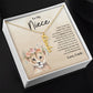 To My Niece Love Uncle | Vertical Name Necklace