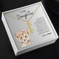 To My Daughter Love Mom | Vertical Name Necklace