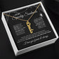 To My Spooky Soulmate | Vertical Name Necklace | Halloween Soulmate Gife (black background)