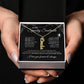 To My Spooky Soulmate | Vertical Name Necklace | Halloween Soulmate Gife (black background)