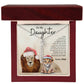 To My Daughter Love Dad | Vertical Name Necklace