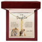To My Daughter Love Dad | Vertical Name Necklace
