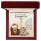 To My Daughter Love Dad | Vertical Name Necklace