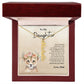 To My Daughter Love Dad | Vertical Name Necklace