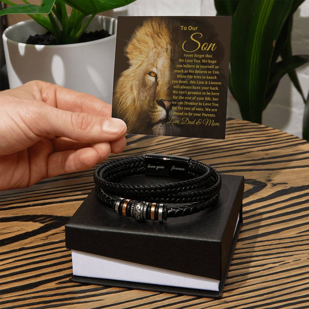 To Our Son Love Dad & Mom | Love You Forever Bracelet