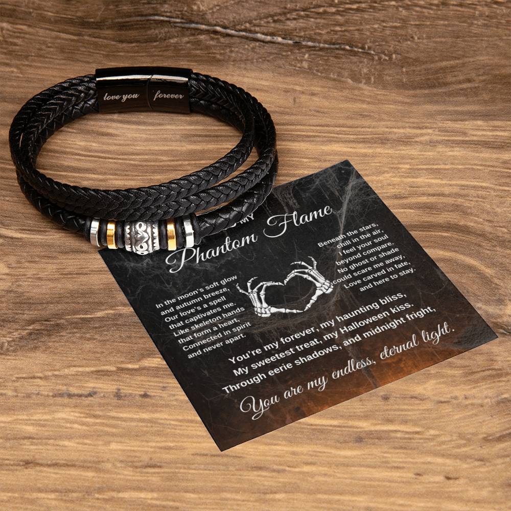 To My Phantom Flame | Love You Forever Bracelet |Webs with Firelight | Halloween Gift