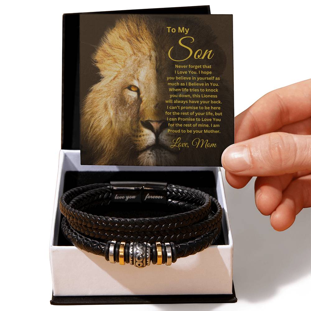 To My Son Love Mom | Love You Forever Bracelet