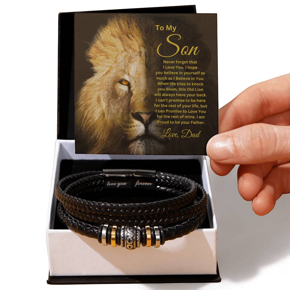 To My Son Love Dad | Love You Forever Bracelet